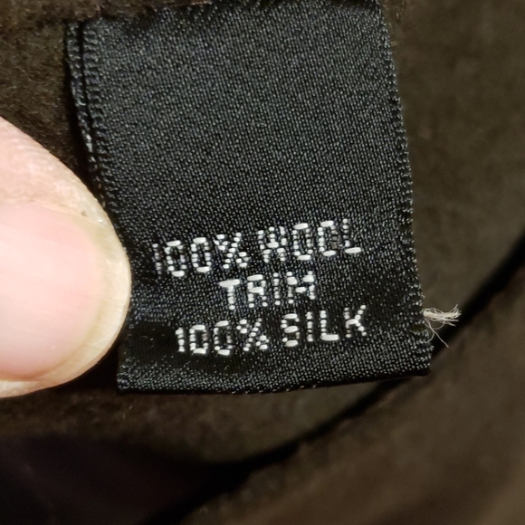 Linda allard ellen tracy brown wool silk trim coat - Picture 6 of 7